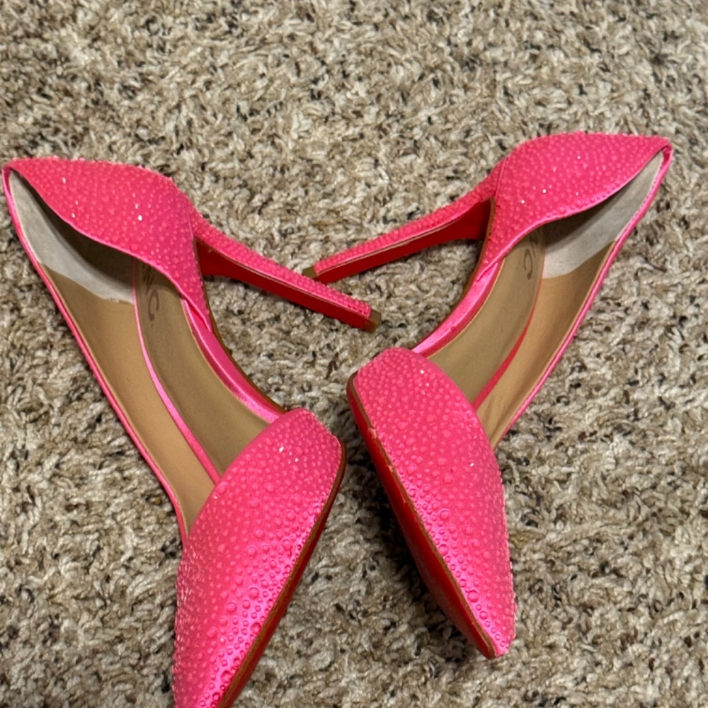INC International Concepts' Kenjay D'Orsay Pumps Hot Pink, Red Bottoms!